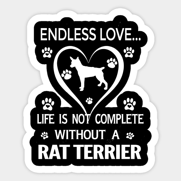 Rat Terrier Lovers Sticker by bienvaem